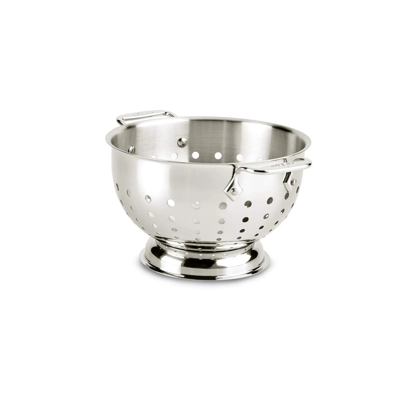 All-Clad Stainless Steel Colander 3 Quart (88.7 ml) | Graduated Holes for Quick Drainage - main product image