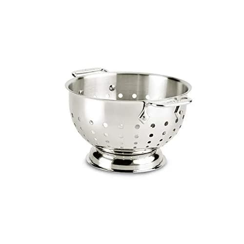 All-Clad Stainless Steel Colander 3 Quart (88.7 ml) | Graduated Holes for Quick Drainage thumbnail 1
