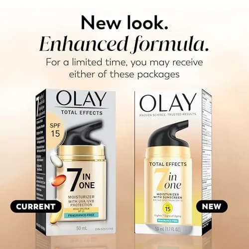 Olay Total Effects 7-in-1 Anti-Aging Face Moisturizer SPF 15 50ml | Fragrance-Free, Skin Revitalizer thumbnail 2