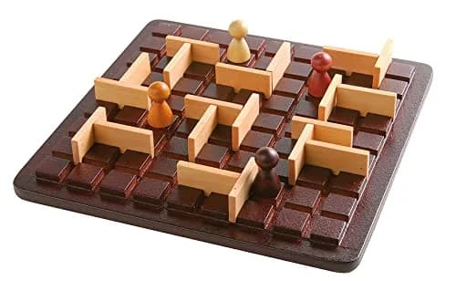 Gigamic Quoridor Mini Strategy Board Game | Ages 8+ | 2 Players | 20.3cm (8in) x 20.3cm (8in) thumbnail 2