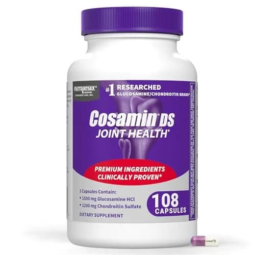 Nutramax Cosamin DS Joint Supplement 108 Capsules | Clinically Proven for Joint Comfort & Mobility thumbnail 1
