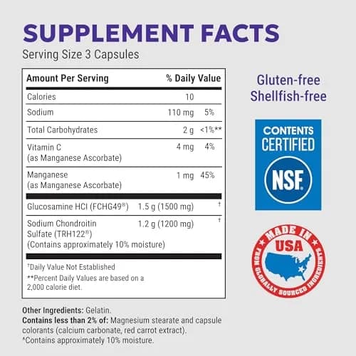 Nutramax Cosamin DS Joint Supplement 108 Capsules | Clinically Proven for Joint Comfort & Mobility thumbnail 2