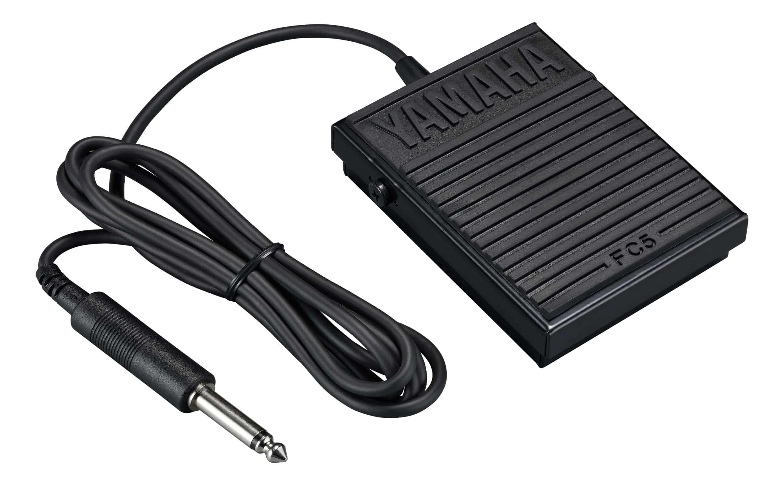 Yamaha FC5 Compact Foot Switch with 5-Foot Cable | Universally Compatible Sustain Pedal — black