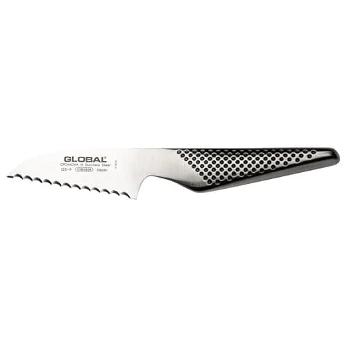 Global GS-9-3 inch, 8cm Serrated Tomato Knife, 3" | Precision serrated blade for delicate fruits thumbnail 1