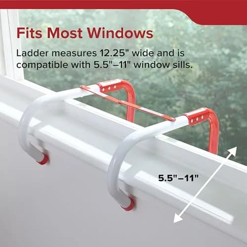 Kidde 2-Story Fire Escape Ladder, 13-Foot (3.96 m) Rope Ladder with Anti-Slip Rungs | Tested to 1,000 lbs thumbnail 4