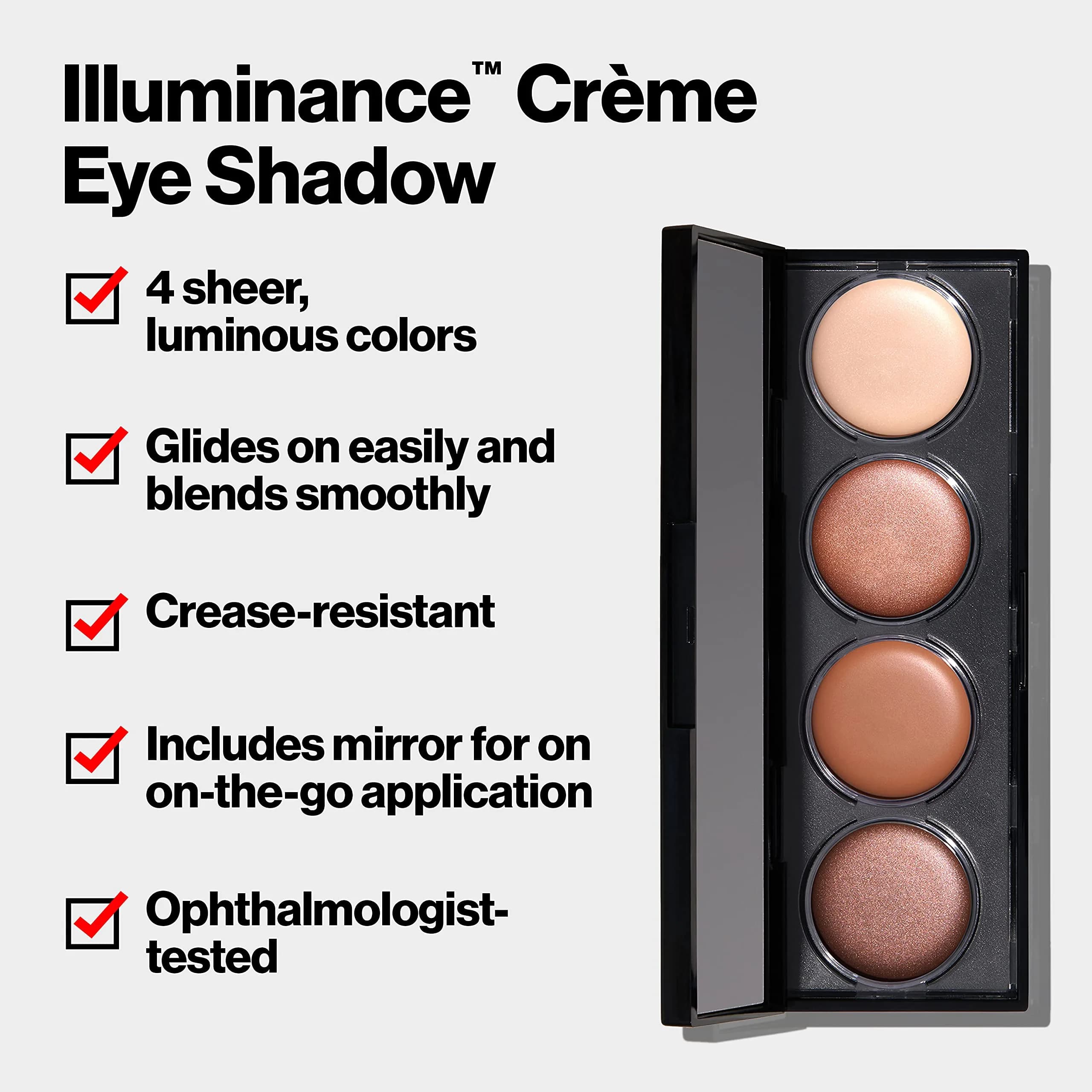 REVLON Illuminance Crème Eyeshadow Palette, Not Just Nudes | 0.12 Oz (3.4g) - view 3