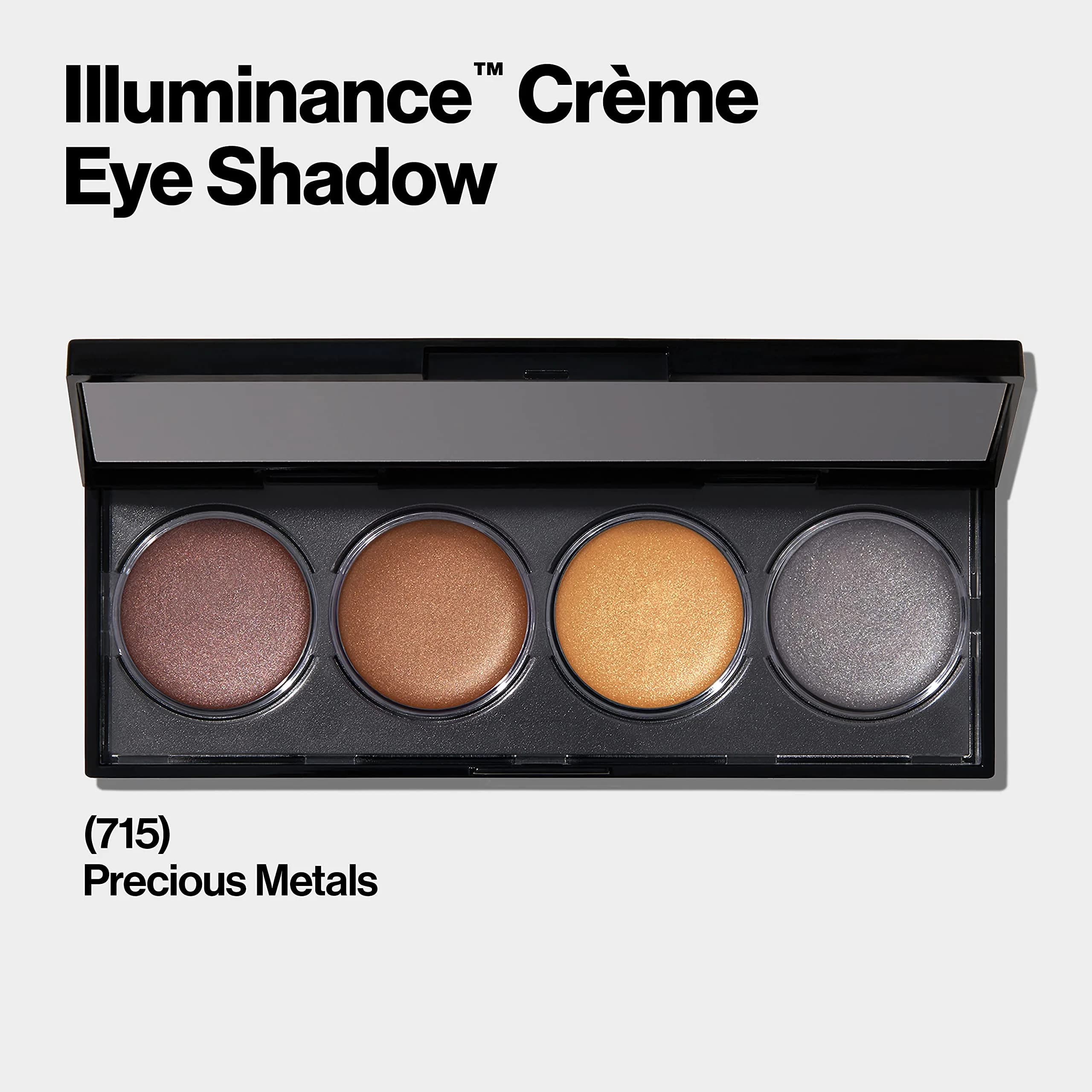 REVLON Illuminance Crème Eyeshadow Palette Precious Metals 0.12 Oz (3.4g) | Blendable Matte & Shimmer Finishes - view 2