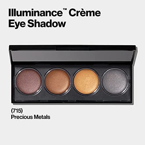 REVLON Illuminance Crème Eyeshadow Palette Precious Metals 0.12 Oz (3.4g) | Blendable Matte & Shimmer Finishes thumbnail 2