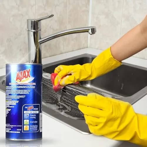 Ajax Powder Cleanser with Bleach 396g (14 oz) | Concentrated Formula for Tough Stains thumbnail 3