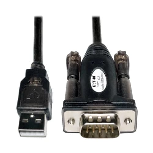 Tripp Lite USB to Serial Adapter Cable, USB-A to DB9 RS232, 1.5m | Supports 230 kbps, Compatible with Windows, Mac, Linux & Android thumbnail 1