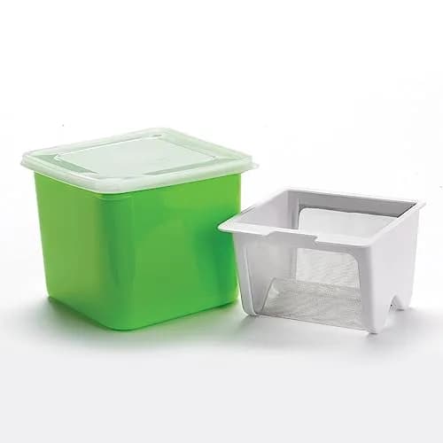 Cuisipro Yogurt Cheese Maker, White | Converts 3 cups yogurt into 1 cup cheese in 24h thumbnail 2
