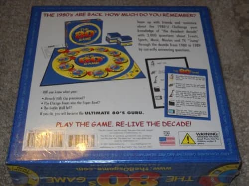 Start Space The 80's Game | Trivia Board Game for Nostalgic Adults (1.12 kg / 2.47 lb) thumbnail 2