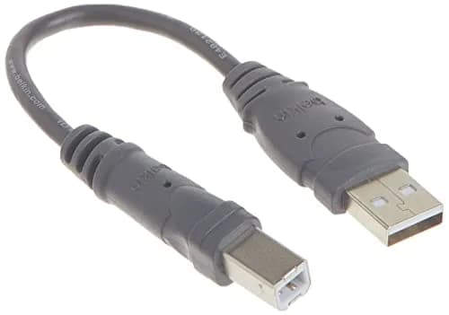 Belkin USB-A to USB-B 6-inch Cable | Connect Printers, Scanners, Hard Drives thumbnail 1