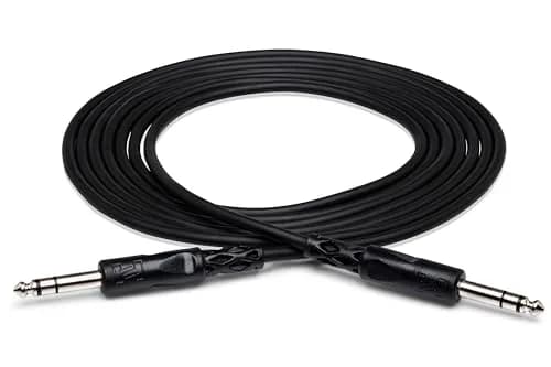Hosa CSS-110 Balanced 1/4" TRS to 1/4" TRS Interconnect Cable, 3.05 m (10 Feet) Pack of 2 | Professional Audio Signal Transfer thumbnail 1