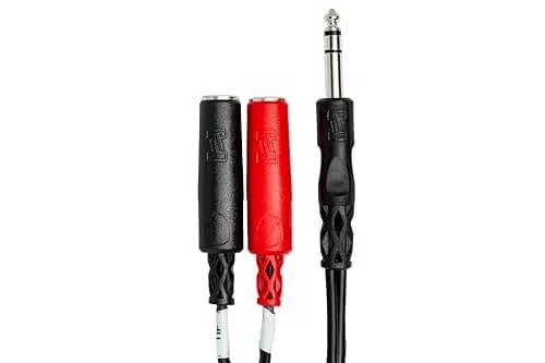 Hosa YPP-117 1/4 Inch TRS to Dual 1/4 Inch TSF Stereo Breakout Cable, 6 Inches | Heavy-Duty, Compact Audio Splitter thumbnail 4