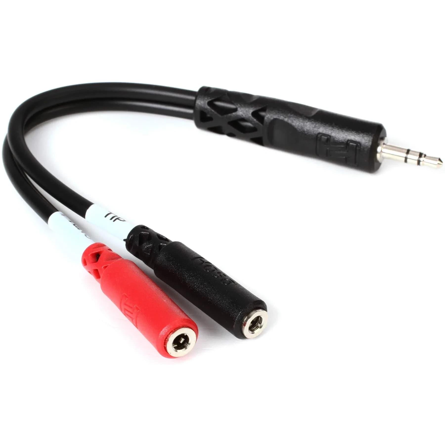 Hosa YMM-261 3.5mm TRS to Dual 3.5mm TSF Stereo Breakout Cable | 15cm (6 inches) Splitter for Audio Devices - main product image