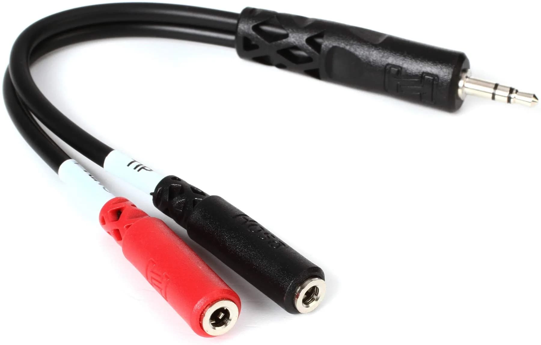 Hosa YMM-261 3.5mm TRS to Dual 3.5mm TSF Stereo Breakout Cable | 15cm (6 inches) Splitter for Audio Devices - main product image