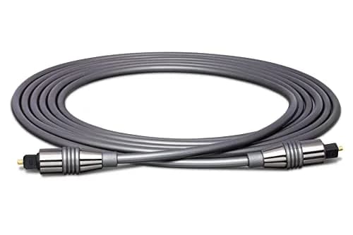 Hosa OPM-303 Pro Fiber Optic Cable Toslink to Same 3 Feet | Heavy-Duty Optical Cable for Audio thumbnail 1
