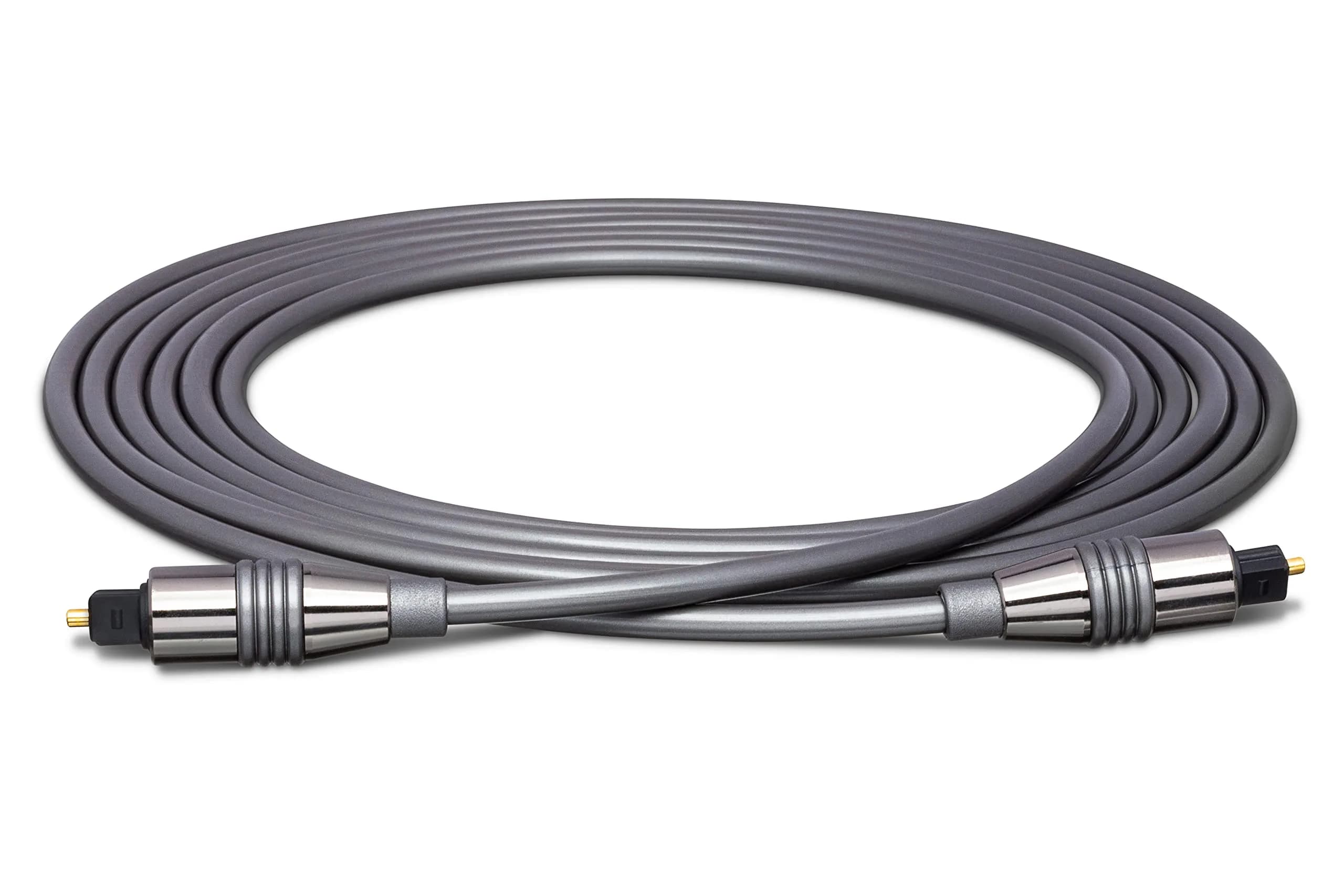 Hosa OPM-303 Pro Fiber Optic Cable Toslink to Same 3 Feet | Heavy-Duty Optical Cable for Audio