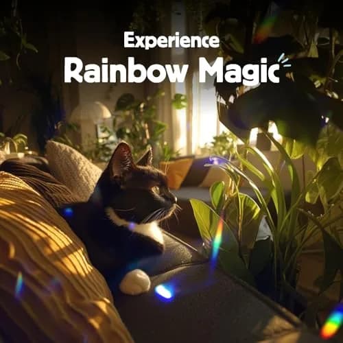Kikkerland Solar Powered Rainbow Maker Hanging Ornament | Creates Rainbows Indoors thumbnail 5