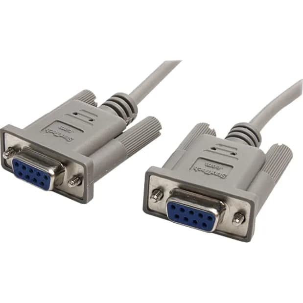 StarTech.com 10' RS232 Serial Null Modem Cable - Null modem cable - DB-9 (F) to DB-9 (F) - 10 ft thumbnail 3