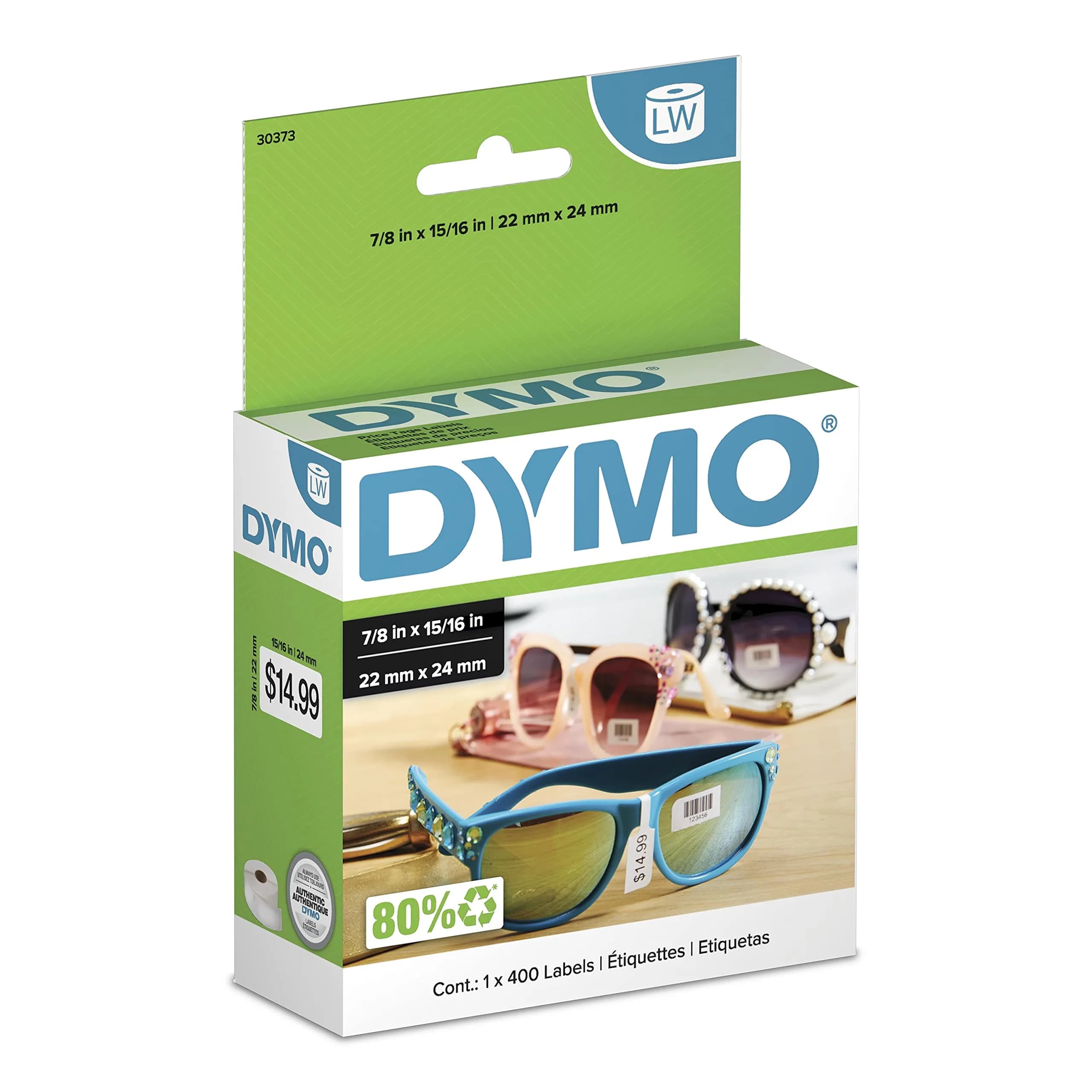 DYMO Price Tag Labels for LabelWriter Printers 15/16" x 7/8" | Cost-Effective Thermal Labels