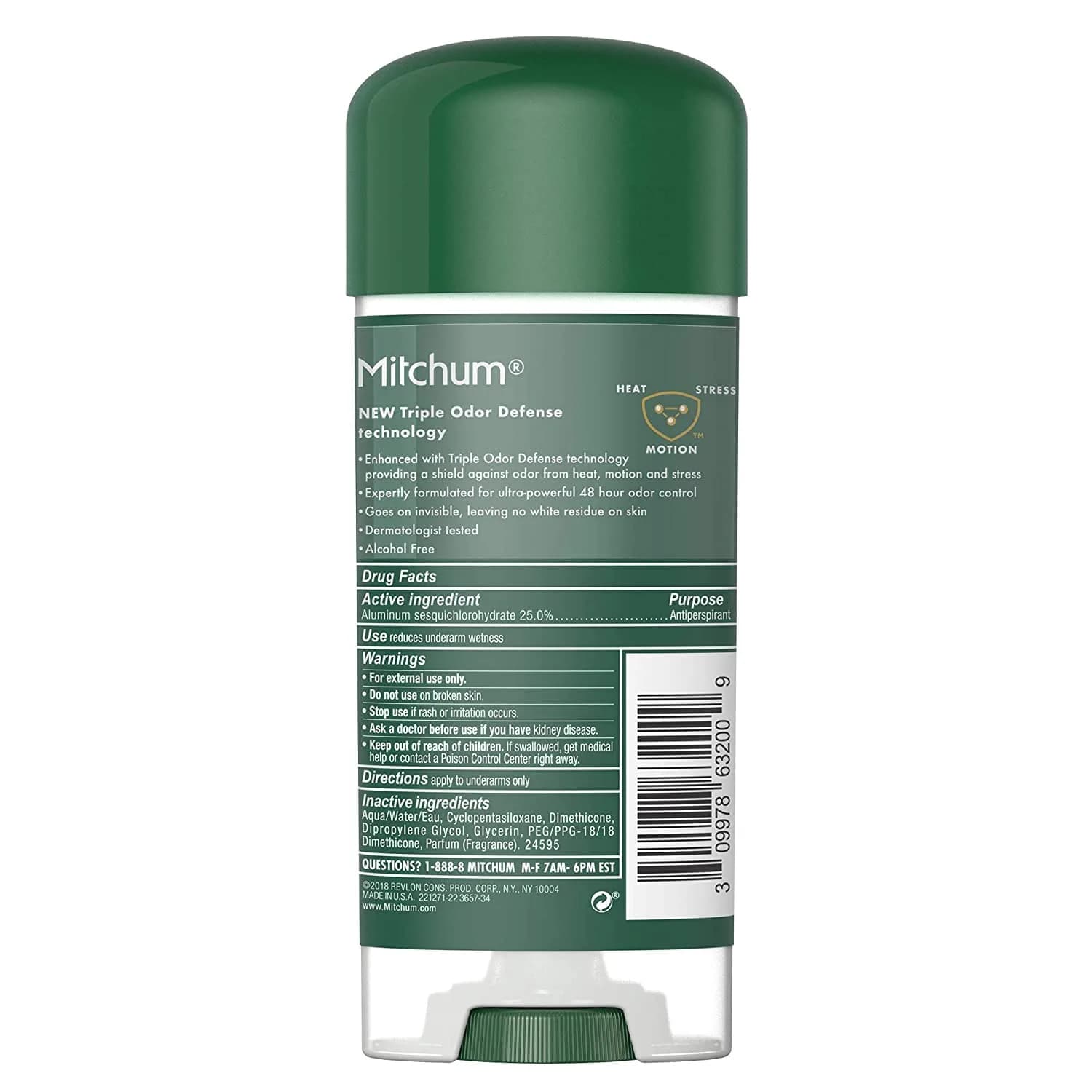 Mitchum Advanced Control Clear Gel Antiperspirant & Deodorant Unscented 96g (3.4 oz) | Clinically Proven All-Day Wetness Protection - view 2