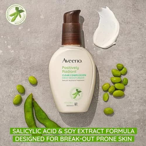 Aveeno Positively Radiant Clear Complexion Face Moisturizer 120ml (4 Fl Oz) | Acne Lotion for Oily & Sensitive Skin thumbnail 5
