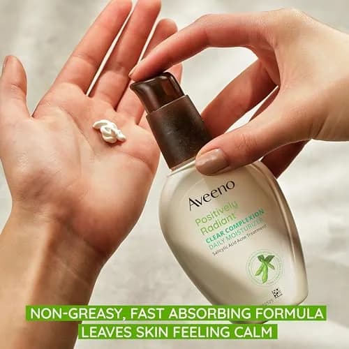 Aveeno Positively Radiant Clear Complexion Face Moisturizer 120ml (4 Fl Oz) | Acne Lotion for Oily & Sensitive Skin thumbnail 3