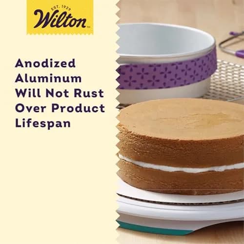 Wilton Performance Aluminum Round Cake Pan Set, 9 x 2 in (22.86 x 5.08 cm) | Even Heat Distribution for Professional Layers thumbnail 6