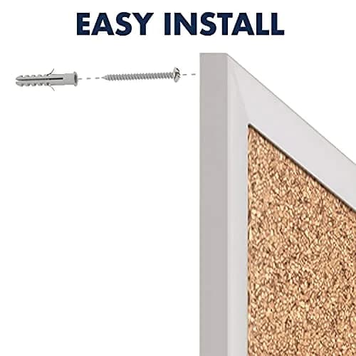 Quartet Cork Board 18" x 24" | Durable Bulletin Board with Aluminum Frame thumbnail 9
