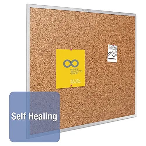 Quartet Cork Board 18" x 24" | Durable Bulletin Board with Aluminum Frame thumbnail 3