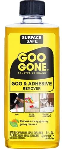 Goo Gone Adhesive Remover 8 Fl Oz (237 ml) | Citrus-Based Surface Safe Formula thumbnail 1