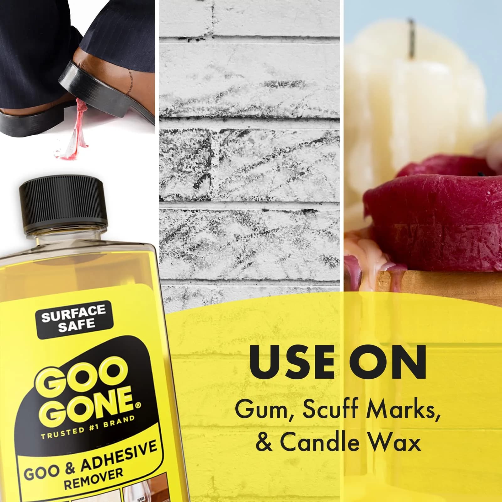 Goo Gone Adhesive Remover 8 Fl Oz (237 ml) | Citrus-Based Surface Safe Formula - view 4