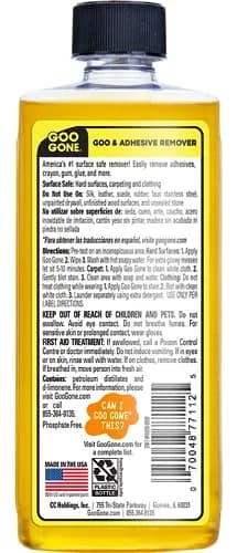 Goo Gone Adhesive Remover 8 Fl Oz (237 ml) | Citrus-Based Surface Safe Formula thumbnail 2