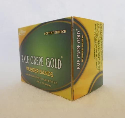 Alliance Rubber 20549 Pale Crepe Gold Rubber Bands Size #54 | Durable, Reusable & Made in the USA thumbnail 2