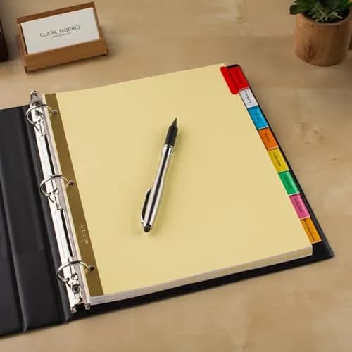 Avery Big Tab Insertable Dividers, 8-Tab, Multicolor, 1 Set | 3-Hole Punched for Binders thumbnail 7