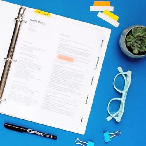 Avery 5 Tab Plastic Dividers for 3 Ring Binder | Customizable Frosted White Tabs, Easy Print & Apply, 1 Set (11449) thumbnail 9