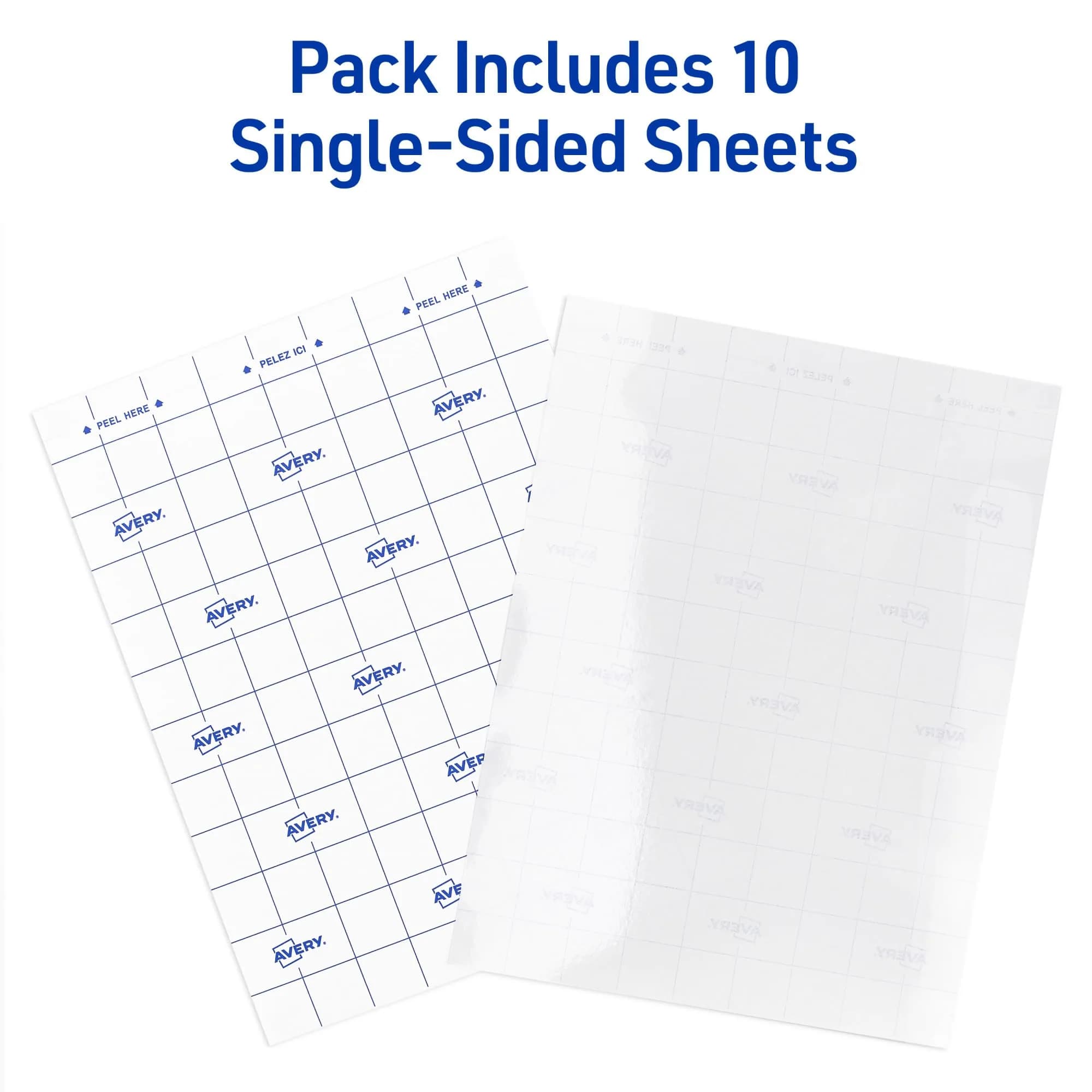 Avery Clear Laminating Sheets 9" x 12" (10 Sheets) | Permanent Self-Adhesive for Documents, Photos, Signs - view 2