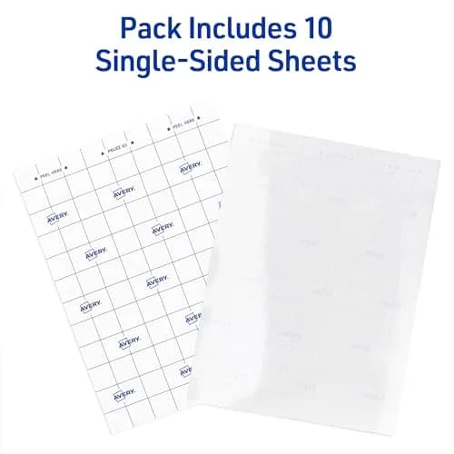 Avery Clear Laminating Sheets 9" x 12" (10 Sheets) | Permanent Self-Adhesive for Documents, Photos, Signs thumbnail 2