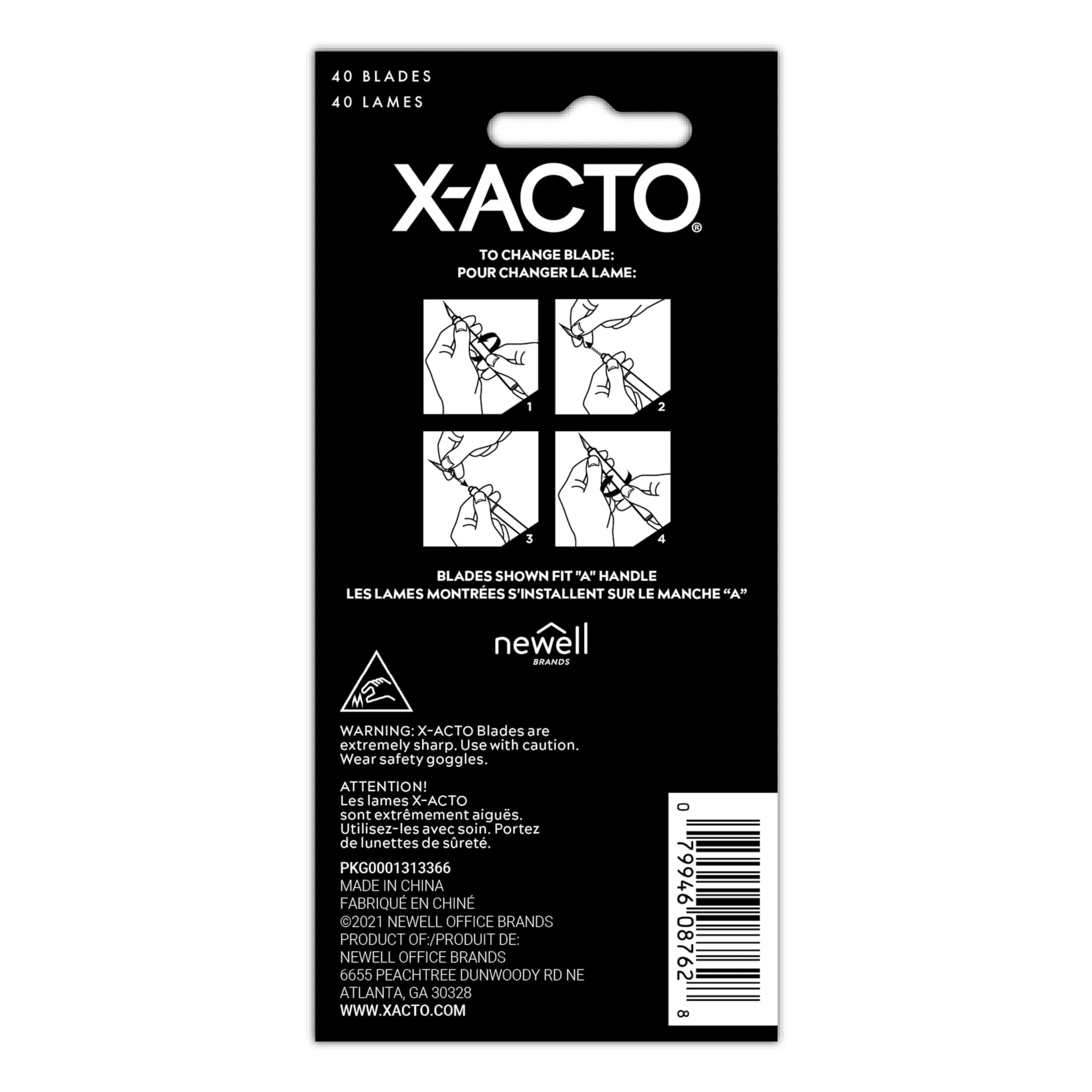 X-Acto #11 Classic Fine Point Replacement Blades, 40 Count | Precision Cutting & Trimming - view 5