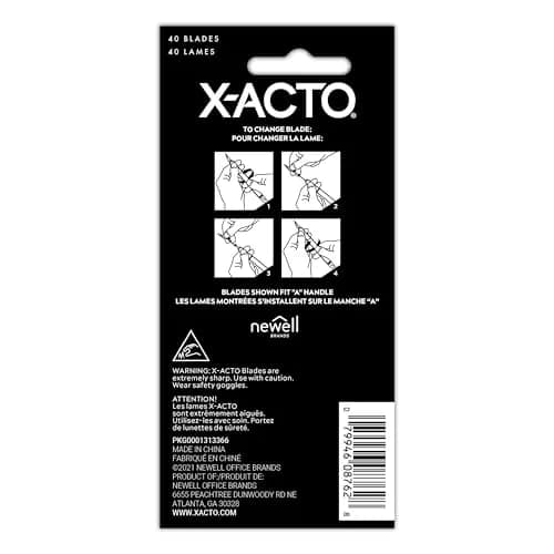 X-Acto #11 Classic Fine Point Replacement Blades, 40 Count | Precision Cutting & Trimming thumbnail 5