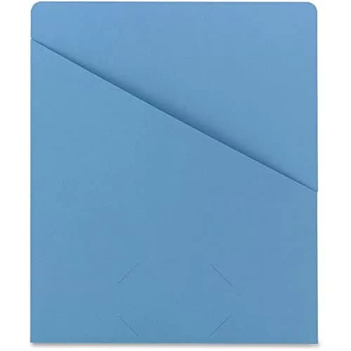 SMEAD File Jacket Letter Size Blue Pack of 25 | Secure & Organized Document Storage thumbnail 1