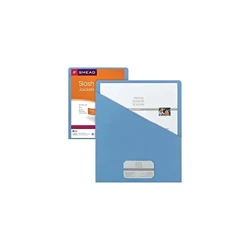 SMEAD File Jacket Letter Size Blue Pack of 25 | Secure & Organized Document Storage thumbnail 2