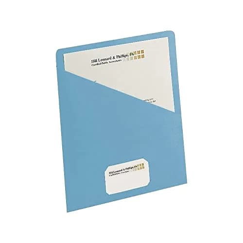 SMEAD File Jacket Letter Size Blue Pack of 25 | Secure & Organized Document Storage thumbnail 3