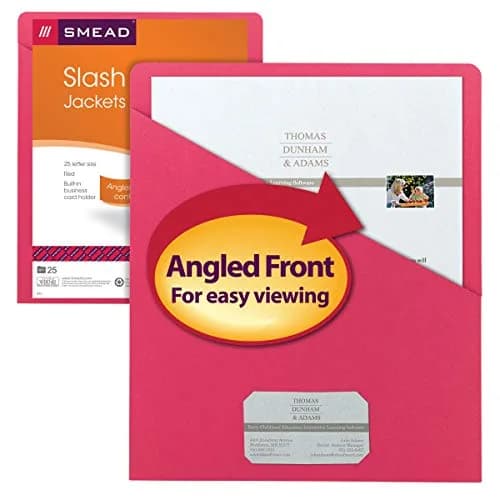 SMEAD File Jacket Letter Size Blue Pack of 25 | Secure & Organized Document Storage thumbnail 2
