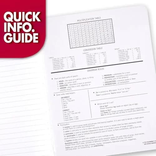 Mead Composition Notebook Wide Ruled Paper 7.5" x 9.75" 200 Pages | Classic Black Marble thumbnail 5