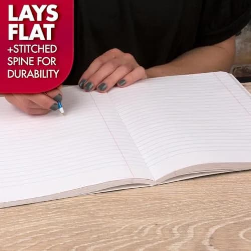 Mead Composition Notebook Wide Ruled Paper 7.5" x 9.75" 200 Pages | Classic Black Marble thumbnail 6