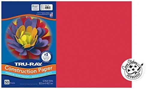 Tru-Ray Sulphite Construction Paper 12 x 18 Inches | Bright, Fade-Resistant, USA Imported for Art & Craft Projects thumbnail 1