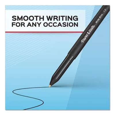 Paper Mate Write Bros. Ballpoint Pens, Medium Point (1.0mm), Blue, 12 Count | Smooth Ink, Sleek Design thumbnail 6